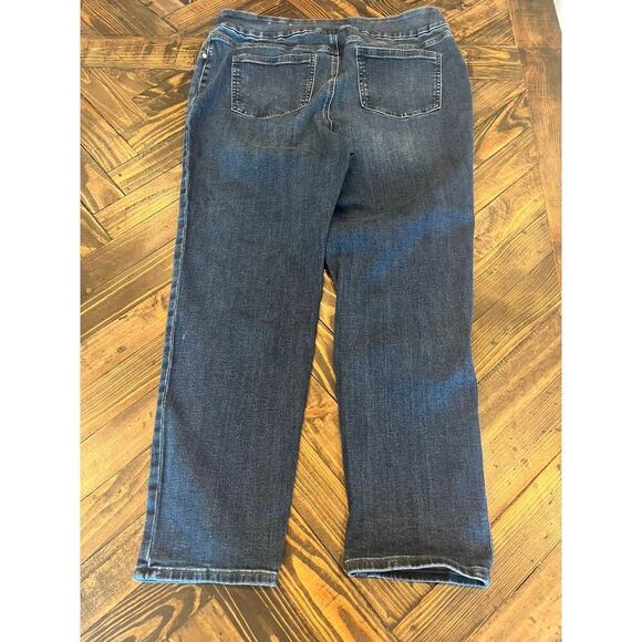 Chicos Women 14 Pull On Ankle Jeggings Elastic Academia Plus size Comfy Casual - Picture 3 of 8